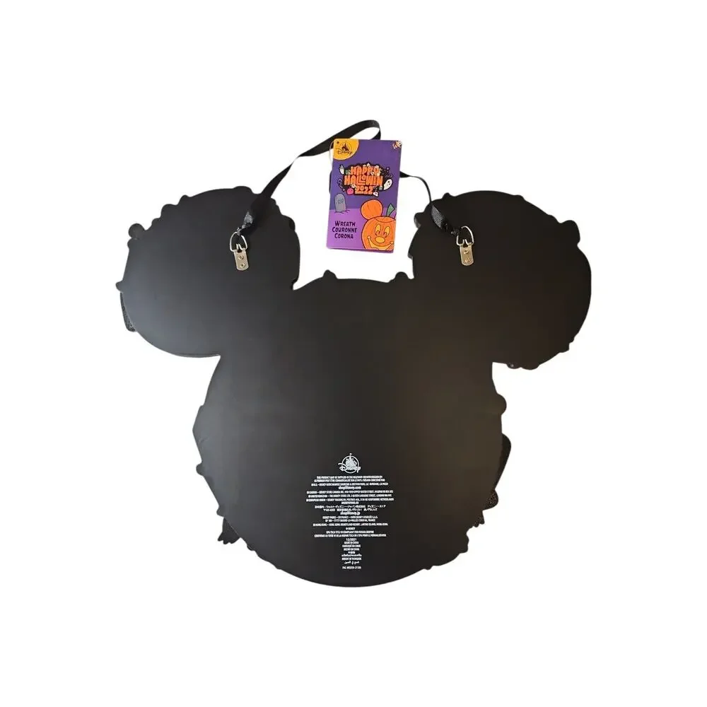 Disney Parks Mickey Minnie Mouse Goofy & Friends Happy Halloween Door Wreath